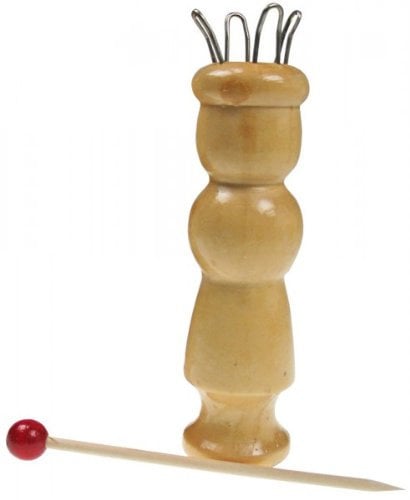 MEYCO Strickliesel mit 4 Haken, Holznadel, Anleitung