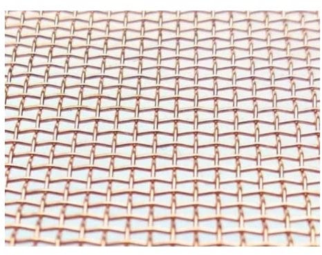 CopperGarden Kupfergewebe 33 x 33 cm quadratisch I feines Netz aus Kupferdraht I max. 1 mm Maschenweite I einsetzbar als Sieb, Filter & Füllkörper beim Destillieren I Kupfernetz schneid- & biegbar