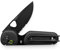 The James Brand The Redstone Taschenmesser mit Gezackter Klinge aus Klingenstahl Sandvik 12C27 in der Farbe Black-Black, Klingenlänge: 6.3 cm, Gesamtlänge geöffnet: 15.6 cm, KN118165-01