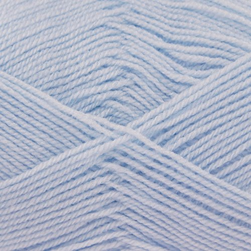 King Cole Big Value Baby 4 Ply Yarn 100% Acrylic 4ply Knitting Wool 100g Ball (Sky Blue - 5)