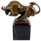 - Kubistischer Stier/Bulle - Bronzestatue - signiert von Milo - Taurus Figur - Büffel Skulptur - Kunst online kaufen - Wohndeko für Innen