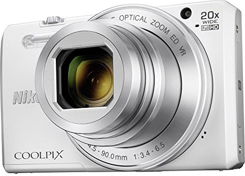Nikon Coolpix S7000 Digitalkamera (16 Megapixel, 20-Fach Opt. Zoom, 7,6 cm (3 Zoll) LCD-Display, USB 2.0, bildstabilisiert) weiß
