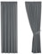 H.Versailtex Blackout Pencil Pleat Curtains Super Soft Thermal Insulated Bedroom Curtains for Nursery 90 Width x 90 Drop Dark Grey Long Curtains 2 Panels (with Two Matching Tiebacks)