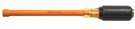Klein Tools 646–1/2-ins 1/2 Hex Isolierter Gepolsterte hollow-shank Mutter Treiber mit 6 Schaft, 646-5/16-INS