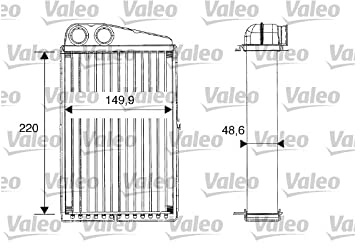 VALEO Klimaanlagen - Leistungsstarkes Heizelement - | Kompatibel mit: RENAULT GRAND SCÉNIC II, MEGANE II, MEGANE II Coupé-Cabriolet, MEGANE II Kombi, MEGANE II Stufenheck