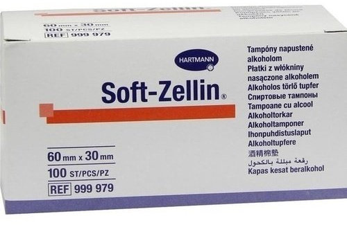 SOFT ZELLIN Alkohol Tupfer 30x60 mm 100 St