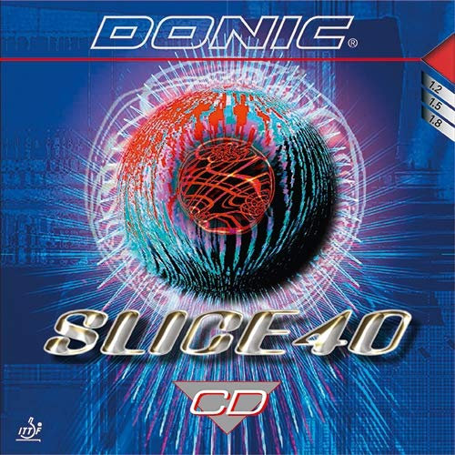DONIC Belag Slice 40 CD Farbe 1,8 mm, rot, Größe 1,8 mm, rot