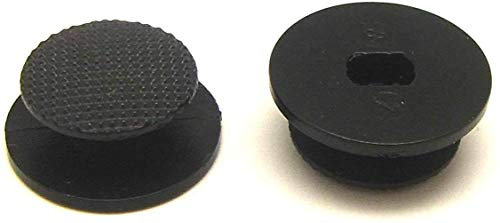 New 2 PCS Analog Joystick Stick Button Controller Cap Thumbstick Cover for PSP 2000 3000 2004 3004 Slim & Lite (Black).