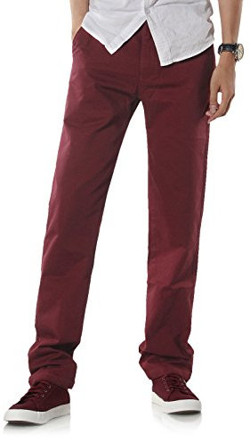Demon&Hunter 900X Série Pantalon Chino Homme Coupe Classique à Jambe Droite DH9005(34)