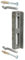 Alberts 412326 Anschlag für Schlosskästen | feuerverzinkt | Höhe: 172 mm | Tiefe: 34 mm