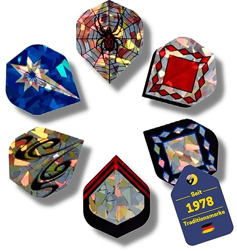 BEST SPORTING Dart Flights 6 x 3er Set I 18 PVC-Leitwerke für Standard-Dartpfeile I langlebige Darts-Flights aus Kunststoff I Dart-Flight für Soft-Dart & Steel-Dart Pfeile I Dart-Zubehör
