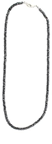 Budawi® Hämatit (rek.) Kette Halskette Collier facettiert 925 Silber