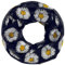 SoulCats Loopschal mit Gänseblümchen-Motiv Halstuch Schal Margeriten, Farbe: dunkelblau