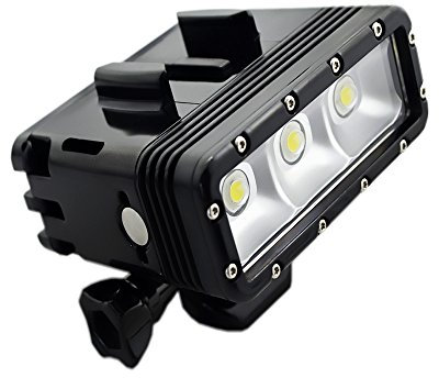 Suptig Unterwater Licht Tauchlampe Unterwasserlampe Dimmbare wasserdichte LED-Videoleuchte 147 Fuss(45m) Kompatibel für Gopro Hero 13 Hero 12/11/10/9/8/7/6/5/4, AKASO, DJI Action-Kamera