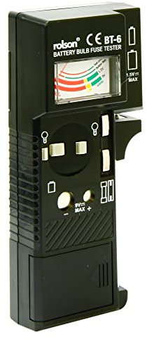 Rolson 28101 Testeur de piles multitailles