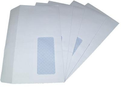 200 x DL Window White SELF Seal Envelopes 110x220mm, 90gsm
