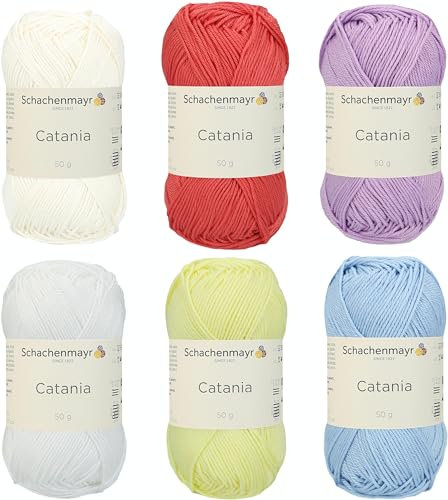 Schachenmayr Catania, Set Pastell Mix Handstrickgarne