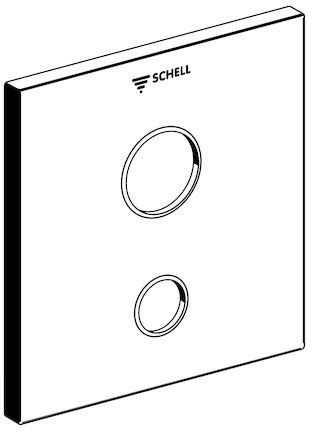 Frontplatte LINUS W-SC-V Edelst.