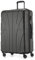suitline - großer Hartschalen-Koffer Koffer Trolley Rollkoffer XL Reisekoffer, TSA, 76 cm, ca. 96-110 Liter, 100% ABS Matt, Graphite/Grau