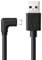 JuicEBitz 3m USB 2.0 Type A to Micro USB Right Angled Charger Cable Data Lead compatible with Android Phones & Tablets - Samsung, LG, Sony Xperia, HTC etc. (Black)