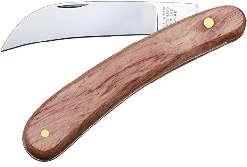 Victorinox, Taschenwerkzeug, Garten, Hippe Wood, braun, Bubinga, Klinge, gebogen, Swiss Made