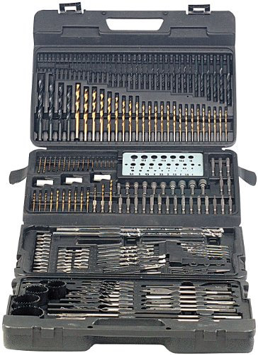 AGT Bohrer Set Koffer: Profi Bohrer- & Bit-Set 204-teilig, Chrom-Vanadium inkl. Magnet-Adapt. (Bohrerkoffer, Bit und Bohrerset, Schraubenausdreher)