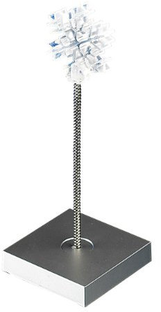 Lunartec LED Deko: LED-Dekoleuchte Eiskristall mit weißer LED, batteriebetrieben (Eiskristall Leuchte, Tischlampe batteriebetrieben, Lampe mit Batterie)