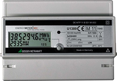 Gossen Metrawatt U1389-V014 Drehstromzähler mit Wandleranschluss digital 5A MID-konform: Ja 1St.