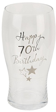 Juliana Happy 70th Birthday Pint Glass in Gift Box G31970