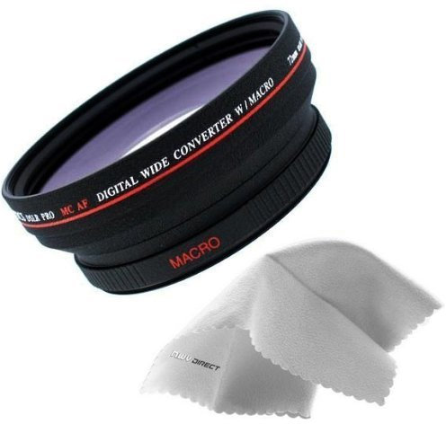 Digital Nc 0.4X High Definition Wide Angle Lens Compatible with Nikon Coolpix P520 (Includes Lens Adapter)