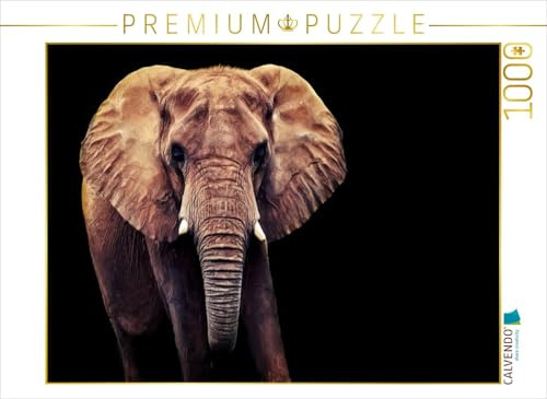 CALVENDO Puzzle Afrikanischer Elefant | 1000 Teile Lege-Größe 64 x 48 cm Foto-Puzzle für glückliche Stunden