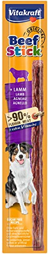 Vitakraft Beef Stick Original, Hundeleckerli, Fleischstick vom Lamm, Hunde Trainingsleckerli, ohne Zusatz von Zucker (1x 12g)