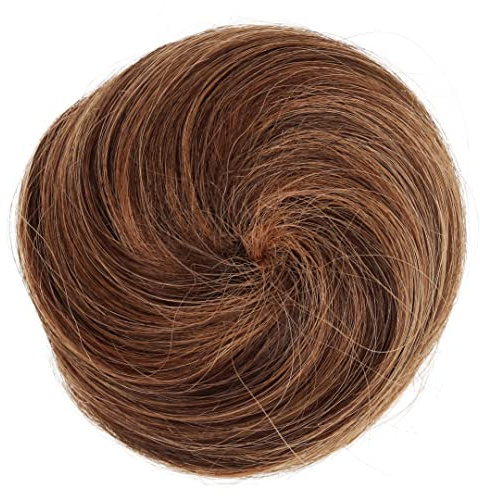 CAISHA 100% ECHTHAAR DUTT Sabrina Hochsteckfrisuren Haarteil Haarknoten Hepburn DUTT Sabrina Haargummi Braun Mix H311n