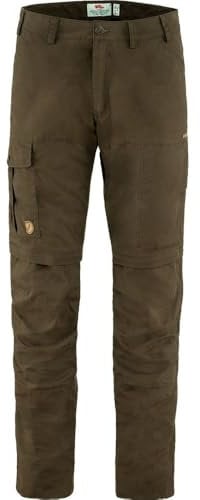 Fjällräven Herren Outdoor-Hose Karl Pro Zip-Off, Dark Olive, 50, F81463-633