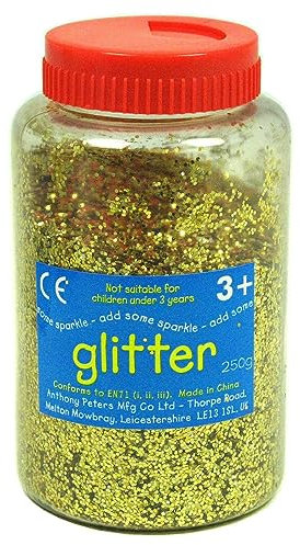 Gold glitter | 400 gram tub | shaker lid for easy pouring | Arts and Crafts