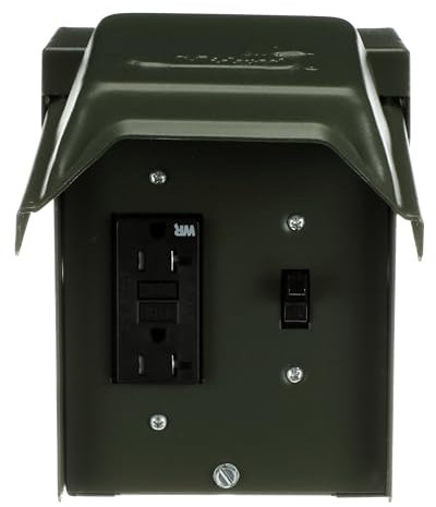 GE d'énergie industrielle des Solutions U010s010grp 1 inter Ground Fault Receptacle Backyard prise de courant, 20-amp par GE