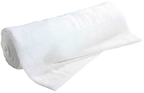 Deco Woerner Deko-Schnee-Vlies-Rolle 300 cm lang, 1 cm hoch, 150 cm breit schwer entflammbar Winterdeko Weihnachtsdeko Kunstschnee