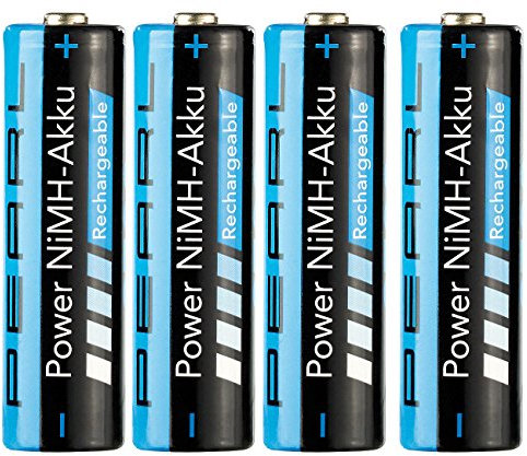 PEARL Accu AA: 4er-Set NiMH-Akkus Typ AA Mignon, 2.700 mAh (AA Accus, NiMH Akku AA, Batterien Rechargeable)