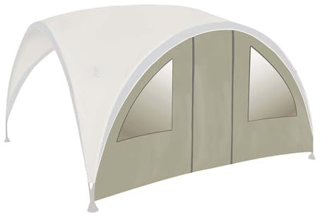Bo-Garden 4472220 Party Shelter Seite Fenster mit Tür für Sonnenschirm Polyester Grau 426 x 233 cm