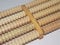 Holz Fußmassagegerät 5 Rollen: 26,5 x 12 x 3 cm