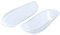 BraceAbility Semelles intérieures en silicone à talon médial et latéral (paire) - Inserts de chaussures adhésifs correcteurs pour la supination et la pronation