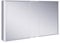 KEUCO Royal Match LED Spiegelschrank mit 2 Türen, 120 cm, Made in Germany, Vorbau, Aluminium-Korpus, Seiten verspiegelt, Beleuchtung dimmbar