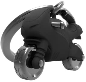 O meta[l]morphose Metalmorphose MTM946 Schlüsselanhänger, Motorrad, Schwarz, Einheitsgröße, Schwarz, Taille unique