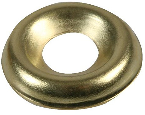 Duratool D02083 10mm Screw Cups Electro Brass, 100 Pack
