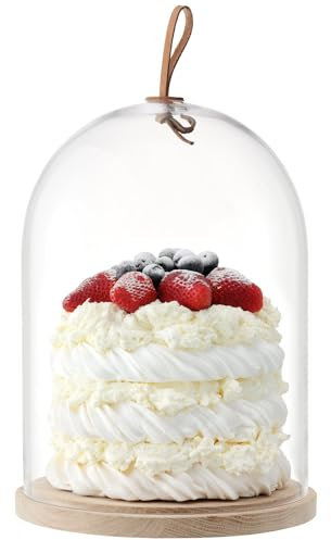 LSA International Ivalo Haube & Platte Aus Esche Ø22cm H28.5cm Klar *