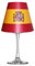 Fanartikel Fußball WM 2014 Brasilien Lampenschirm Glas (Weinglas) Teelicht #1085 (Spanien)
