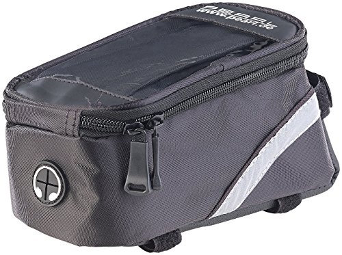 PEARL Handytasche Fahrrad: Universelle Fahrradtasche für Smartphones bis 5,2 (Handy Fahrradtasche, Fahrrad Rahmentasche, Halterungen für Navi)