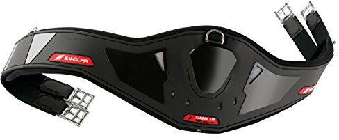 Zandonà Carbon Air Candy Girth Stollengurt für das Pferd 140 cm schwarz