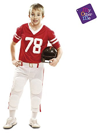 My Other Me - Rugby-Kostüm für Kinder, rot 3-4 años rot