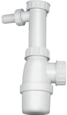 BLANCO Flaschengeruchsverschluss 1 1/2'' mit Spülmaschinenanschluss | Abgang für Rohr 40 mm, Dunkel